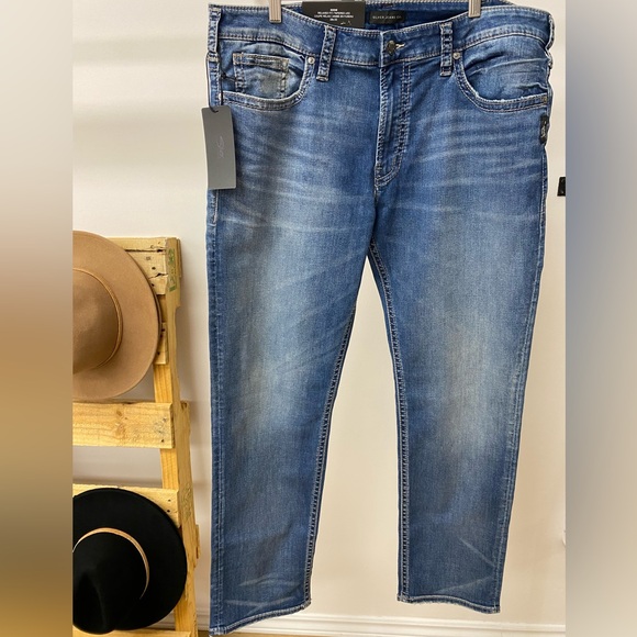 Silver Men’s relaxed tapered leg EDDIE denim, BNWT - Picture 2 of 6